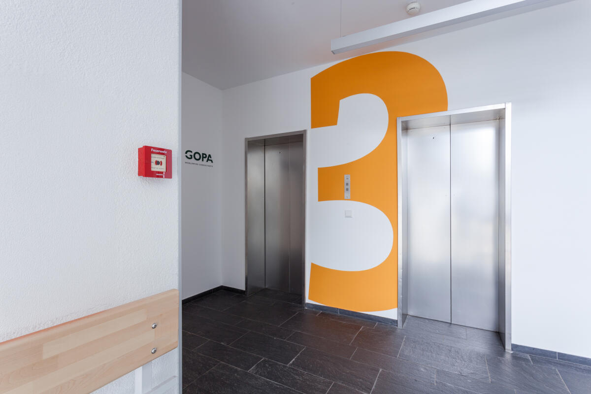 Planung Leit- und Orientierungssystem, Leitsystem Design, Etagenzahl
